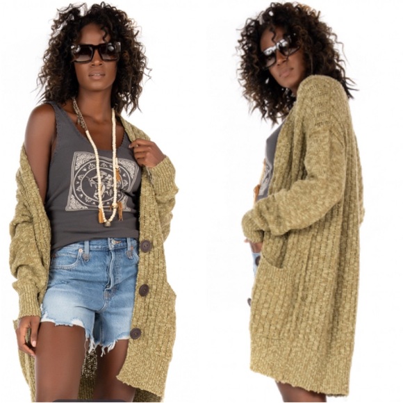free people sunset drive slub cardigan
